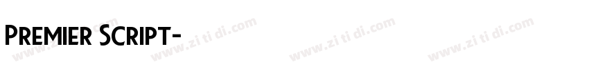 Premier Script字体转换